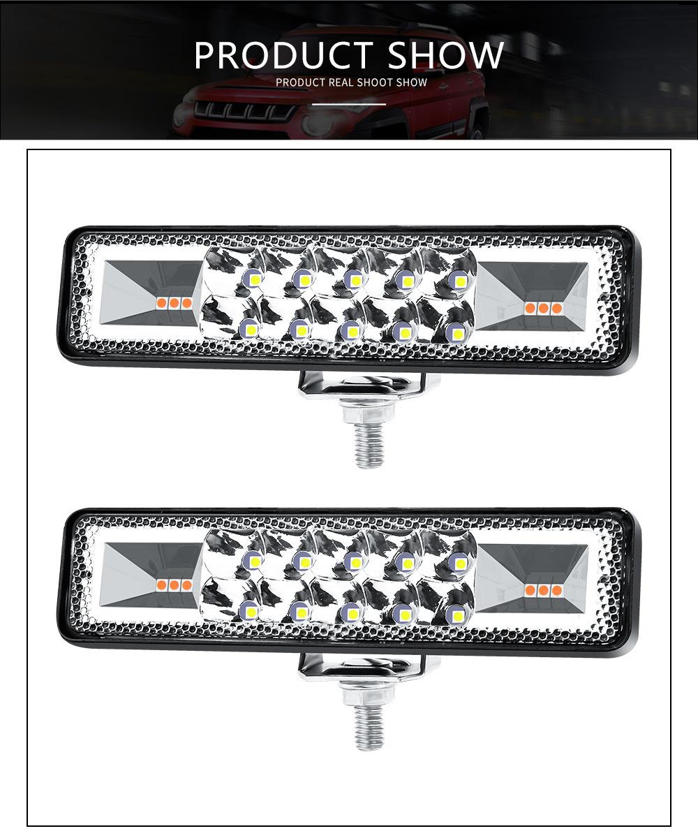 Dxz 6inch 16LED Flash Strobe 48W Daytime Running Lights for Modified Cars