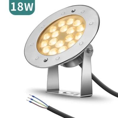 Wholesale Multifunction Stainless Steel Material Waterproof Pool Lamp IP68 Swimming LED Underwater Pool Light