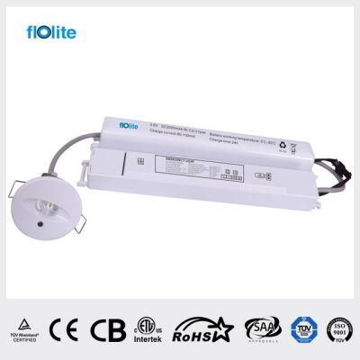 CB/CE Approved LED Rechargeable Emergency Light, LED Backup Light, LED Emergency Recessed Downlight Lek02-3nc