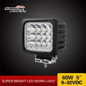 High Power Output 60W 5&quot; LED Heavy Duty Work Light