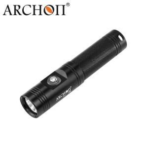 Archon Diving Flashlight Torch Waterproof 60m with Push-Button Switch