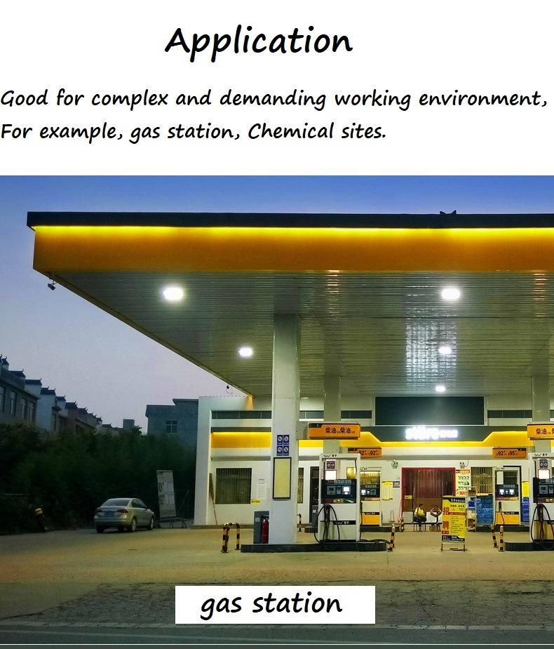 Explosion Flame Proof LED Canopy Light Fixture for Outdoor Petrol Pump Gas Station Fuel Service