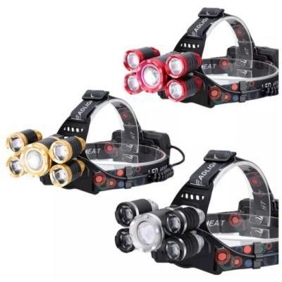 Plastic Adjustable Head Lamp 3W Rechargeable LED Running Headlamp