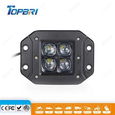 Square CREE 4X4 LED Driving Fog Work Light for Truck Offroad