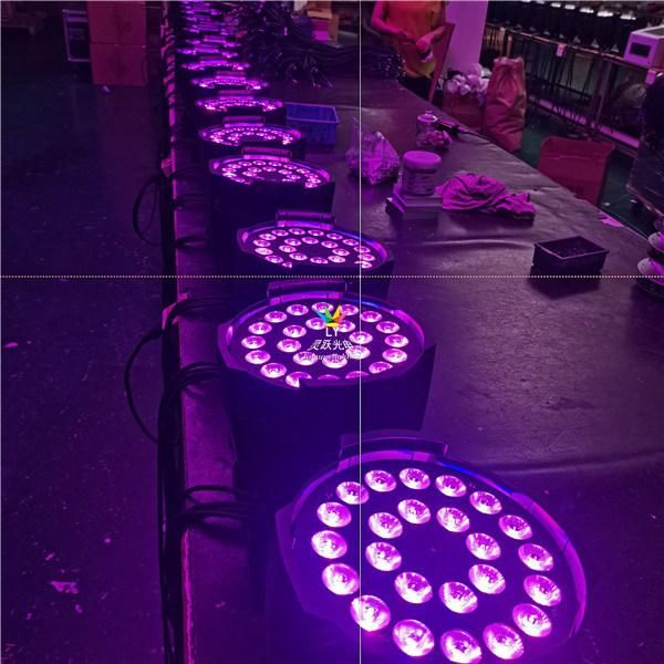 Stage Equipment DMX Disco RGBW 4in1 LED 24X12W DMX PAR Can Light