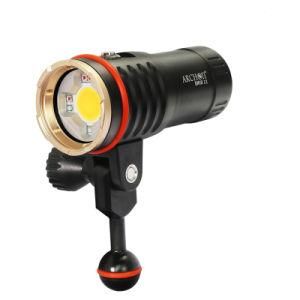 Archon Diving Torch Dm10II Diving Video Light Underwater Video Flashlight, 3500 Lumens Diving Lamp, Waterproof 100m, Ce/RoHS/FCC/EMC/IP68