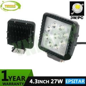 4D 4.3inch 27W Epistar LED Work Light for Jeep SUV