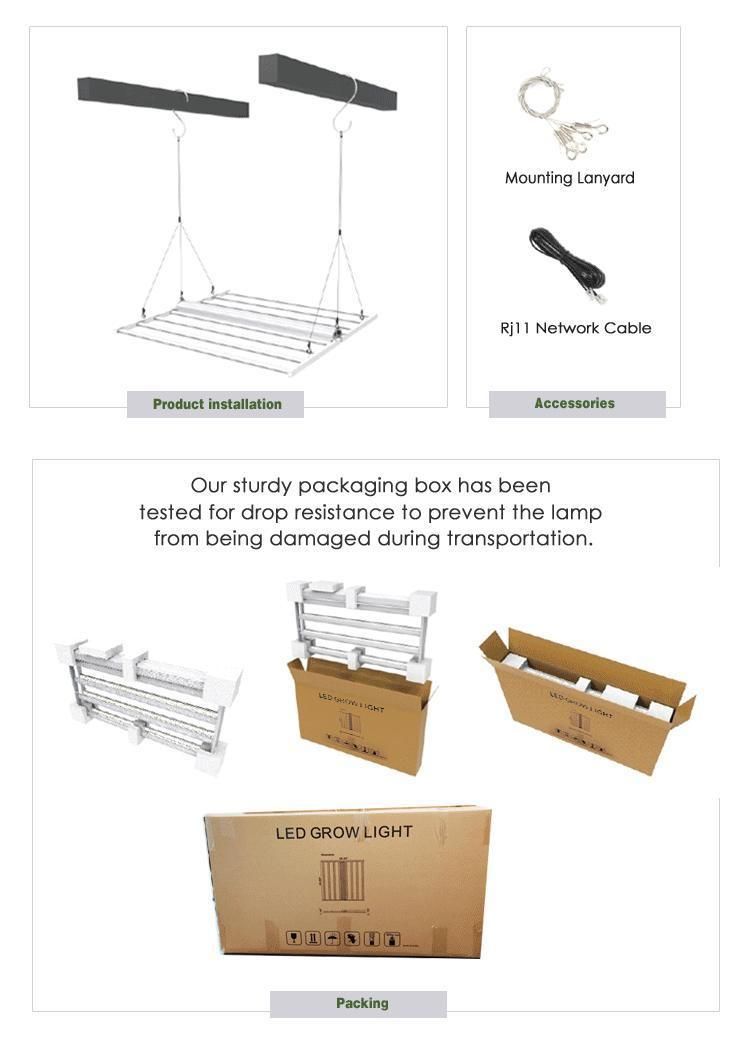 Indoor Hydroponics Greenhouse Dimmable LED Grow Lights