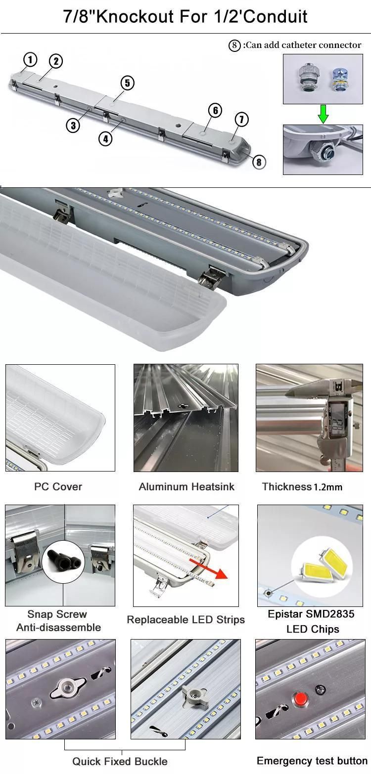 LED High Bay Light 3000-6500K Surface Mount Suspension Available Indoors/Outdoors LED Tri-Proof Lamp