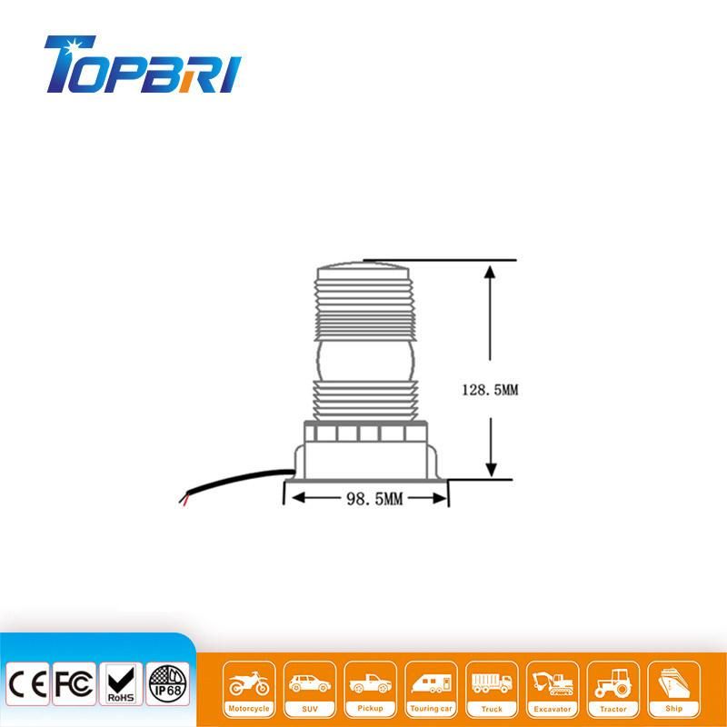 110V Amber LED Warning Forklift Flashing Beacon Safety Strobe Lights