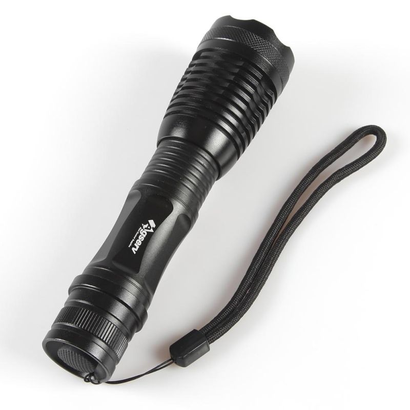 Yichen Zoom Rechargeable Dual Beams LED Flashlight