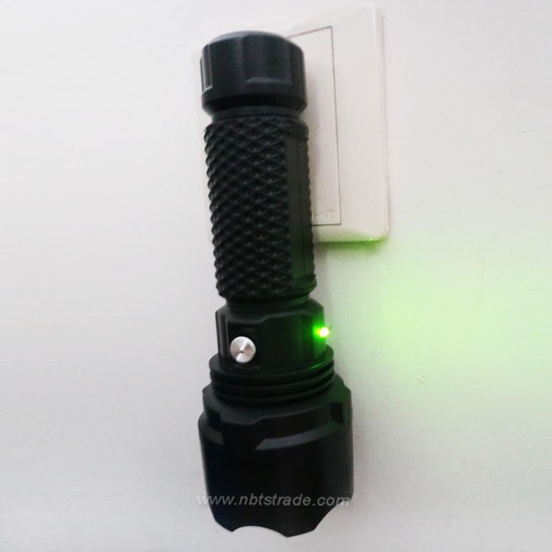 Rechargeable 1 Watt LED Torch Direct Charging Flashlight