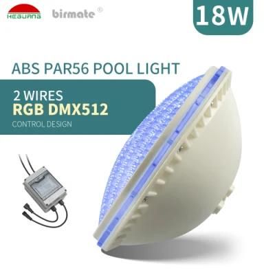 Two-Wire DMX RGBW IP68 Waterproof Swimming Pool Light PAR56 LED Swimming Pool Light