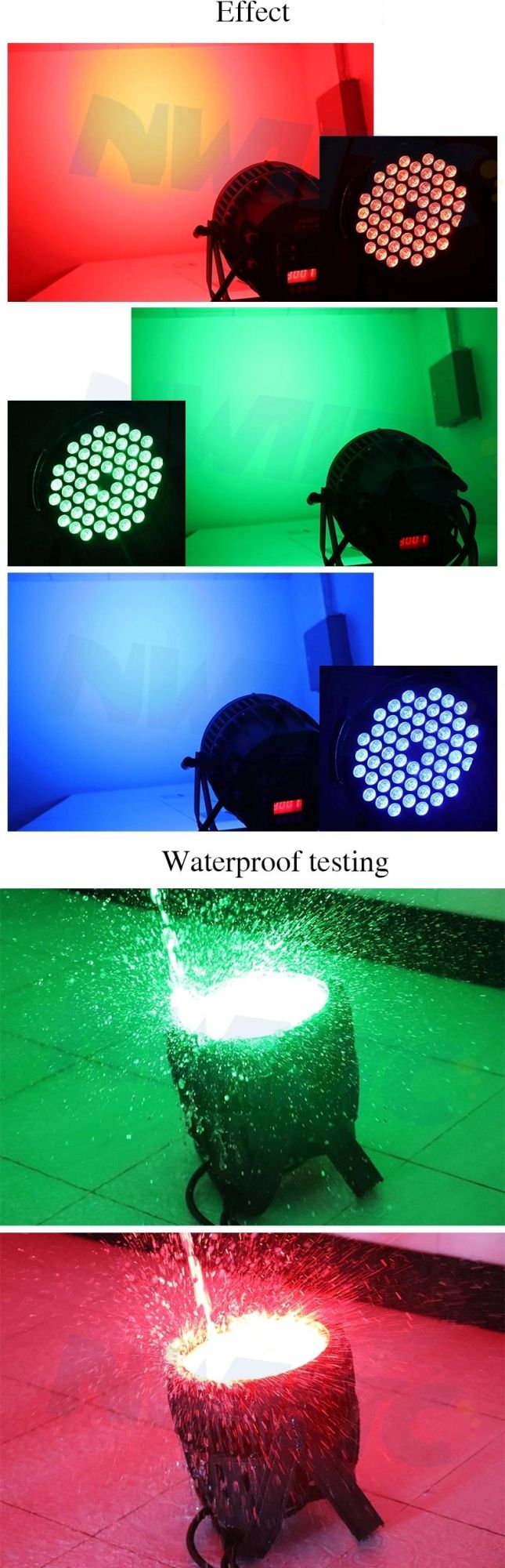 54*3W RGB 3in1 Waterproof LED PAR Stage Light