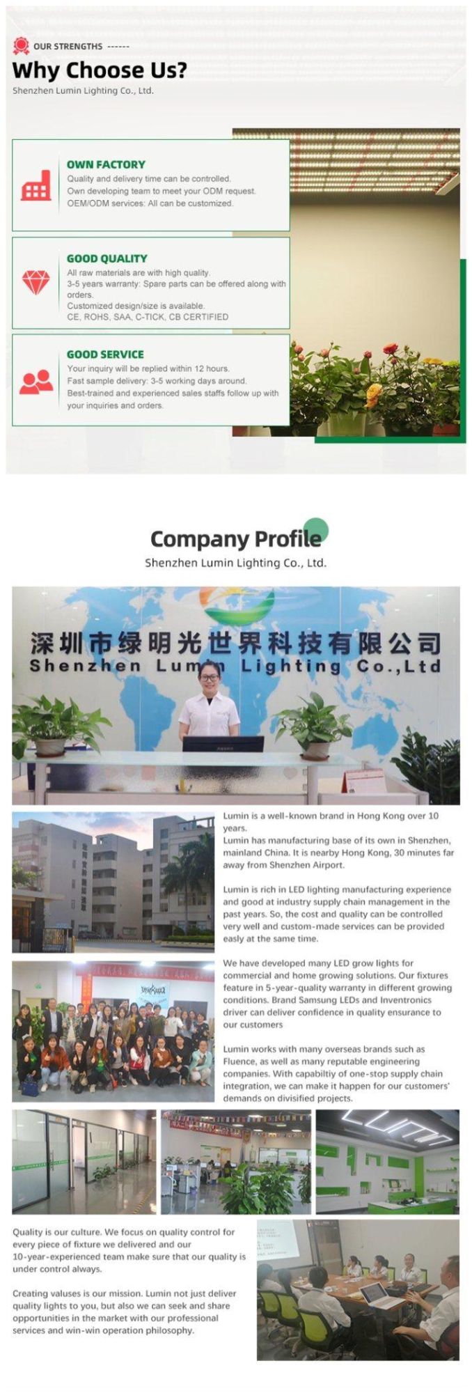 LED Grow Light Commercial Indoor Plants Greenhouse 480W to 640W LED Grow Light