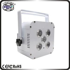 Wireless DMX Battery Powered 6 in 1 RGBWA UV Slim LED PAR Can Stage Light