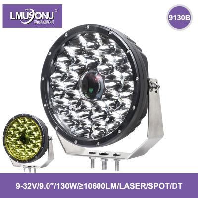 Lmusonu 9130b Best Quality New LED Driving Light LED Laser Light 9.0 Inch 130W 10600lm Spot Beam Dt Connector