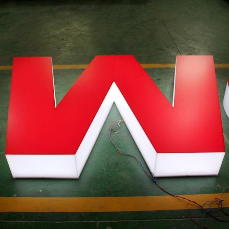 Store Front Logo Advertising Display Back Lit Channel Letter Sign