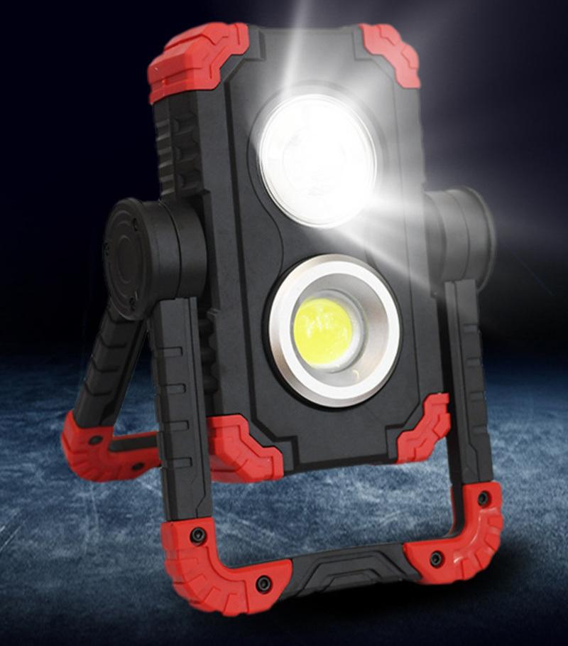 Car Shop Working Spot Light with 3 Flashing Mode Camping Emergency Portable Auto Rechargeable Floodlight Waterproof COB LED Work Light