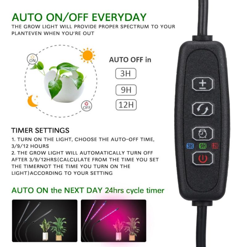 LED Grow Light for Plant and Flowers with USB and Chip
