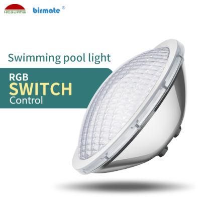 25W AC12V RGB Switch Control Pool Lamp PAR56 LED Pool Light