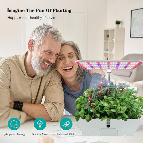 High Quality Smart Garden Premium Indoor Garden Remote Control 24W Full Spectrum IP65 Greenhouse Home Hydroponic System LED Grow Light