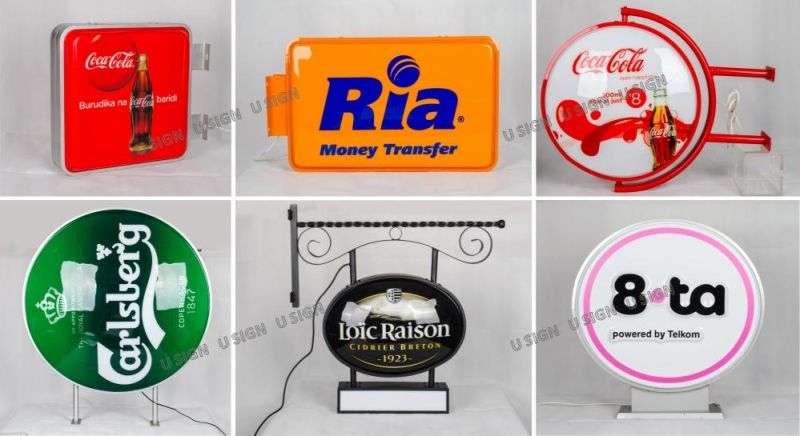 Custom Made 12V Waterproof LED Advertising Embossed Light Box Sign for Store