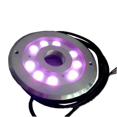 9X3w IP68 RGB LED Underwater Fountain Ring Light