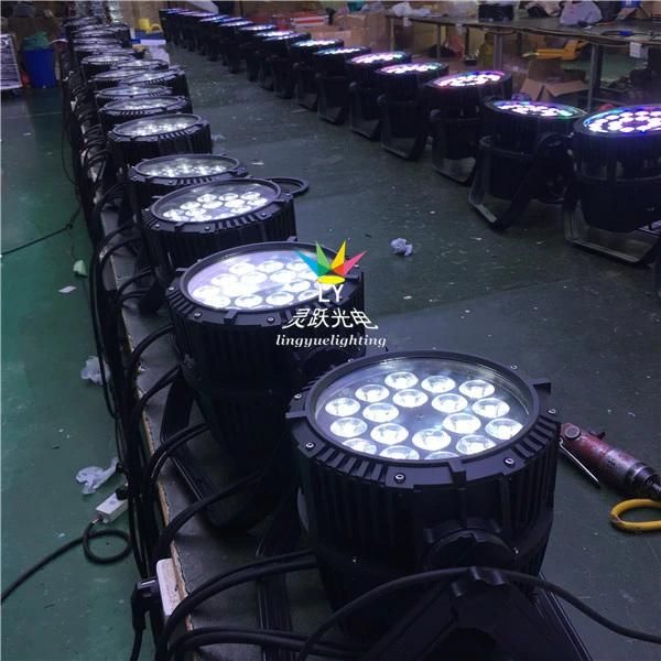Waterproof 18X18W RGBWA+UV PAR Can LED Outdoor Lighting