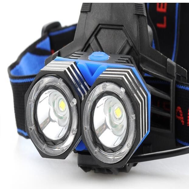 High Quality CREE T6 20W Head Torch Powerful Headlight with Aluminum Body 2PCS 18650 or 3AAA Battery Operated Head Torch Light Camping LED Headlamp