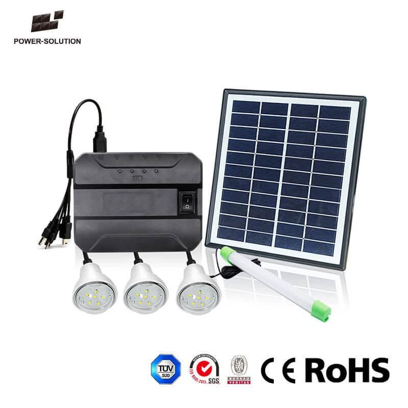 Hot Sale Solar Energy Home Lighting Kits for 3 Rooms