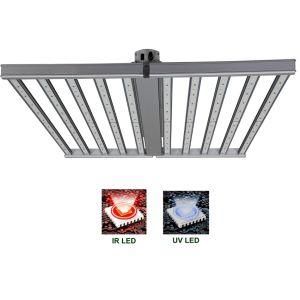 800W Bar Style Wholesale Lm301h Herb Dimmable Full Spectrum LED Grow Light with UV and IR 120cm COB Foldable for Greenhouse