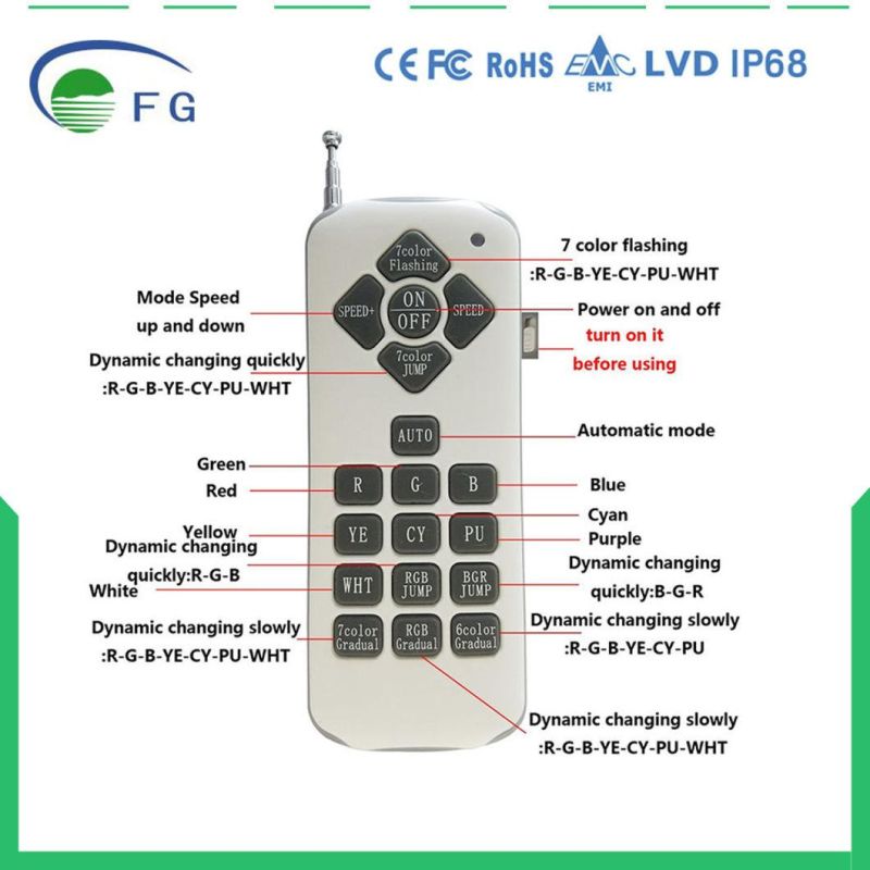 High Quality Hot Selling 18W RGB Remote LED PAR56 Swimming Pool Lamp