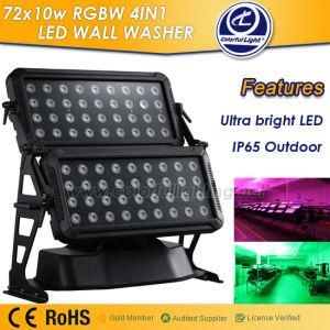 IP65 72X10W RGBW 4in1 LED Wall Wash Light for Outdoor