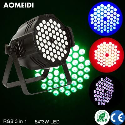 54PCS 3W LED RGB 3in1 PAR Light Disco Stage Lighting