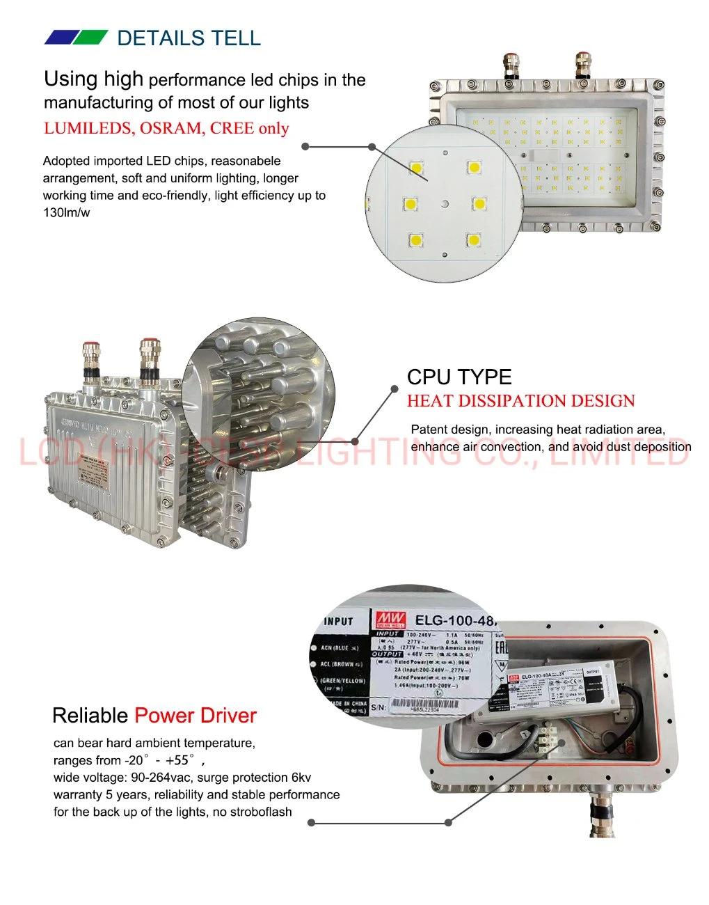 LCD 150W Explosion Proof Floodlight Ex D Iic