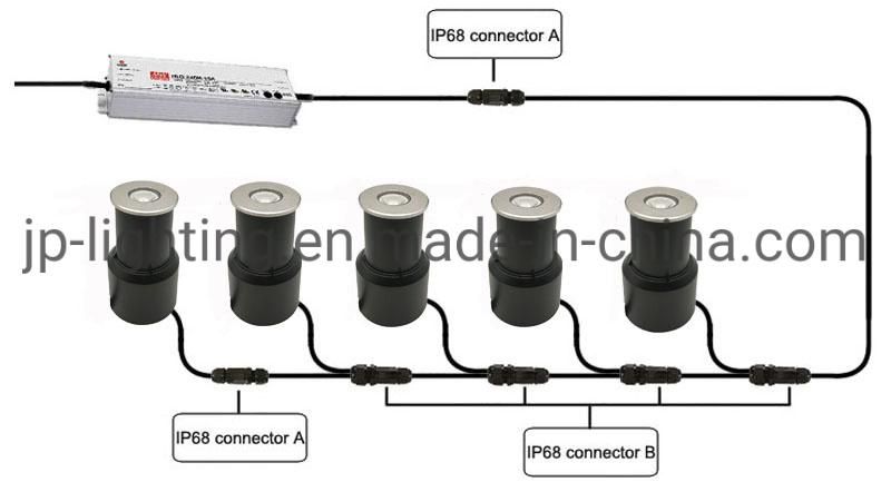 Stainless Steel LED Pool Lamps Underwater LED Step Light DC12V DC24V Dimmable Submersible Lamp LED Pond Lamps