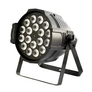 18X10W RGBWA UV LED PAR Stage Light with Powercon and Ce Certification