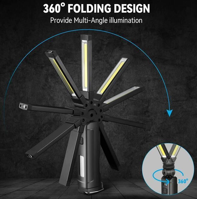 10W Rechargeable Folding Magnetic Work Lamp