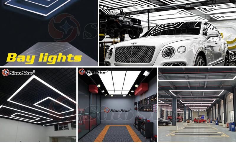 Customer Can DIY White for Car Workshop Equipment Hexagon LED