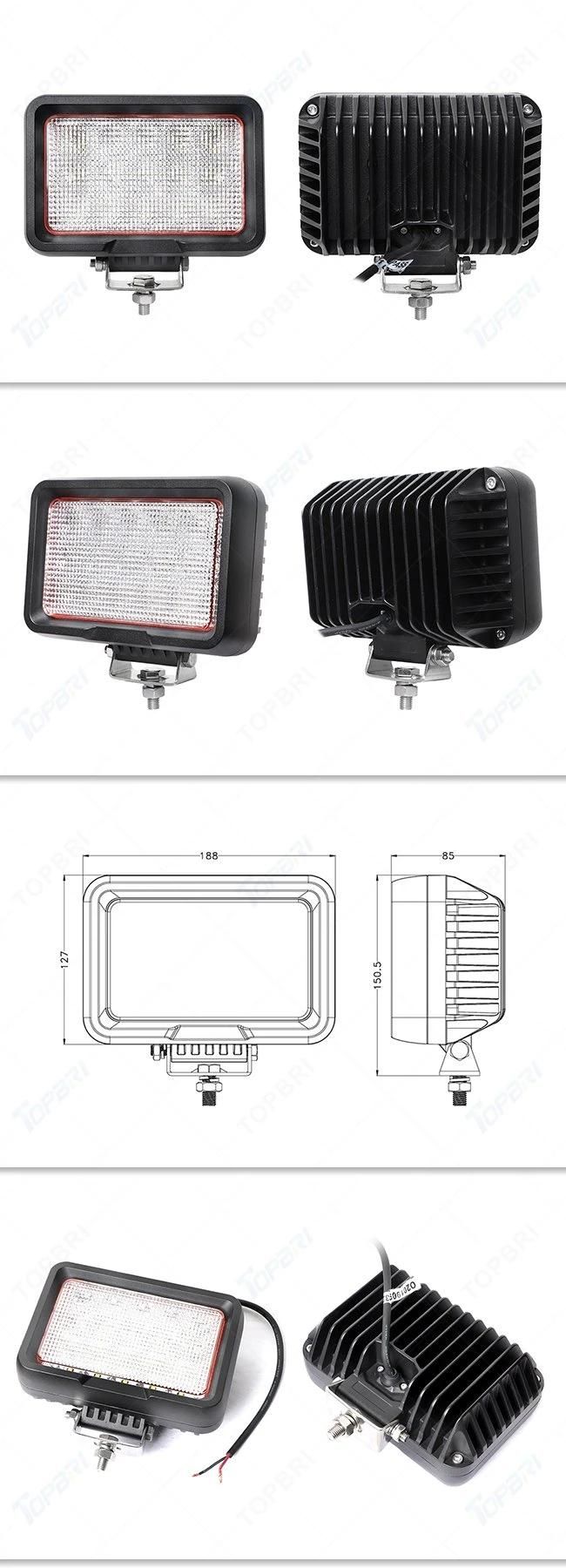 Square Truck Trailer 12V 75W Jeep Wrangler Motorcycle LED Work Lights