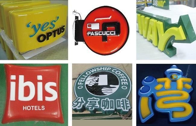 Advertising Outdoor Strong Sound Hot Sale Blister Customized Shape LED Signs