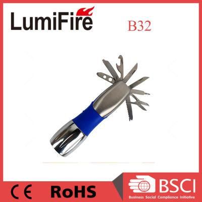 B32 LED Outdoor LED Camping Flashlight Torch with Tools