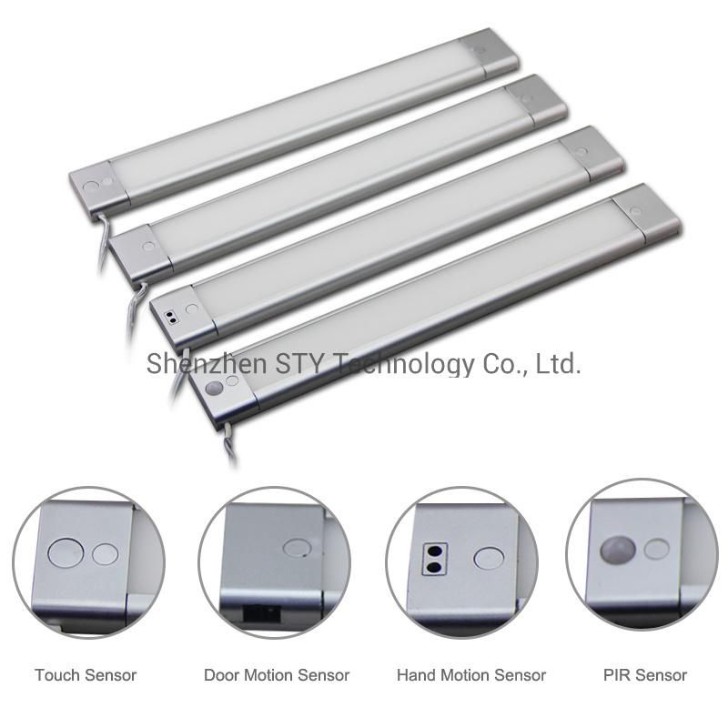 Linkable Under Cabinet PIR/Hand Motion/Door Motion/Touch Sensor Light Supplied Power by DC Adapter
