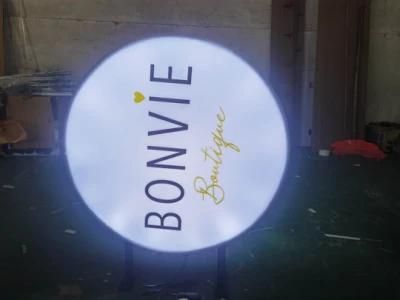 Outdoor Used Customized LED Acrylic Round Light Box