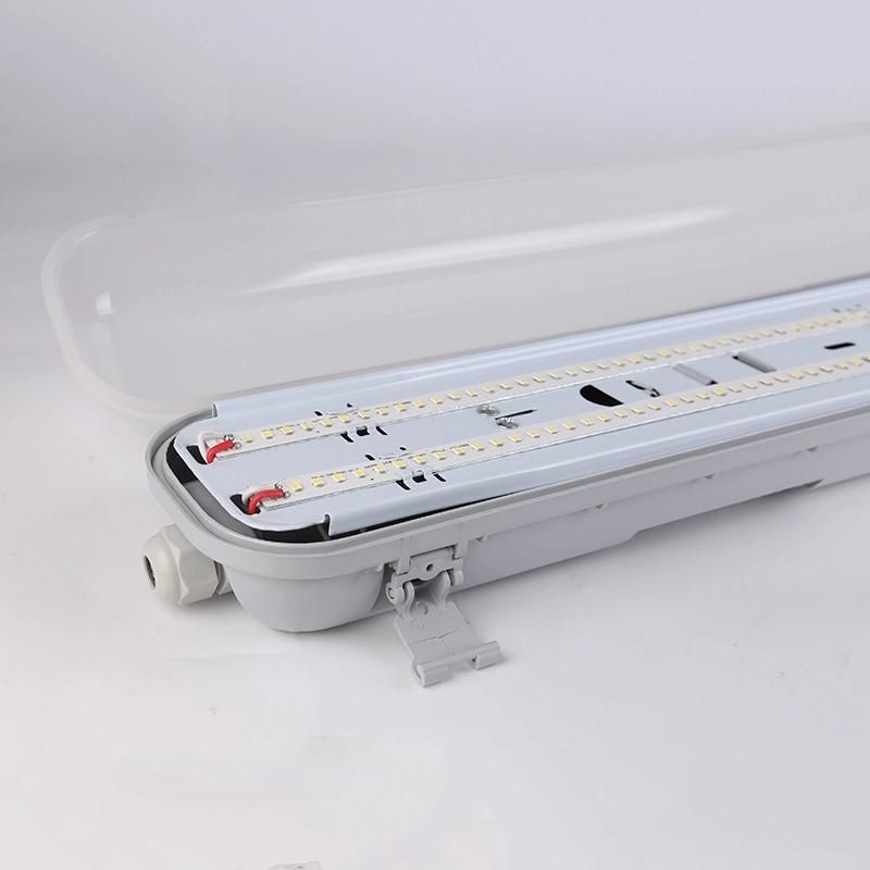 Unbreakable 60W 140lm/W 2*1500mm LED Waterproof IP65 Linear Light Lamp