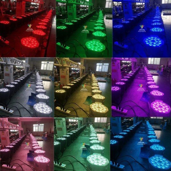 18X18W Stage DJ Disco Professional LED PAR Light Rgbwauv
