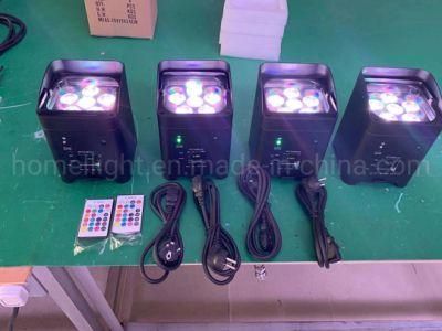 Entertainment Wedding up Lighting 6PCS*18W Wireless LED PAR Light