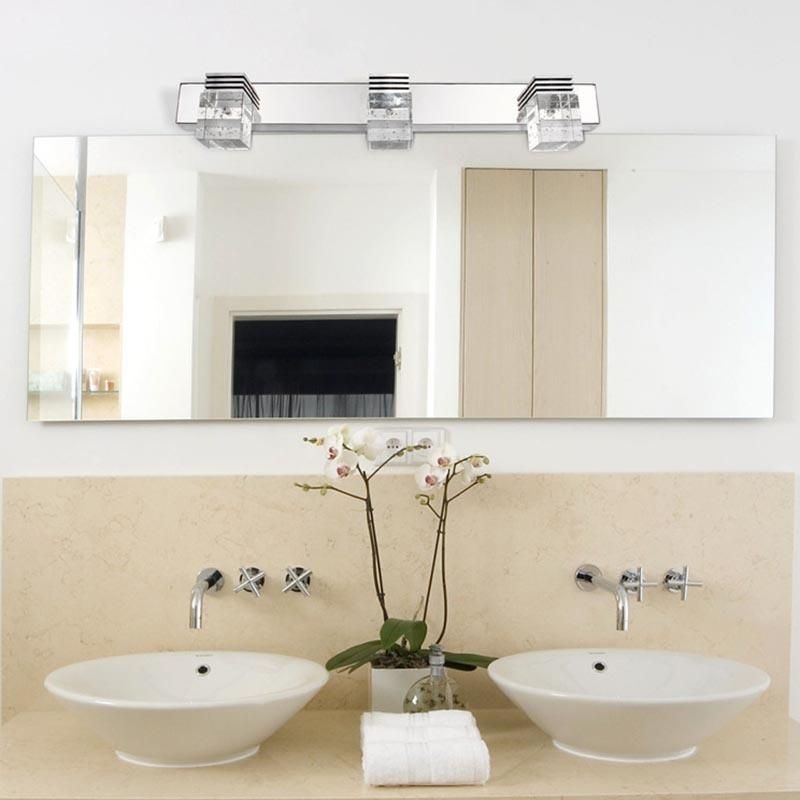 Nordic Modern LED Mirror Front Light Simple Bathroom Light K9 Crystal Light (WH-MR-16)