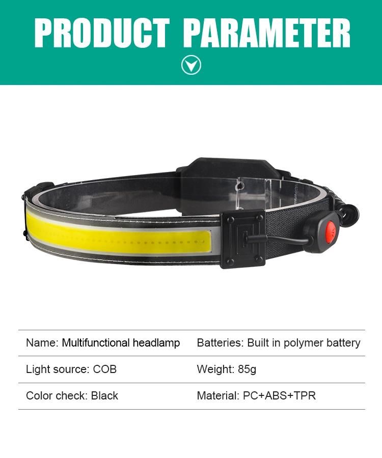 Battery Indicator USB Rechargeable Bike Flashlight Accessories Fish Light